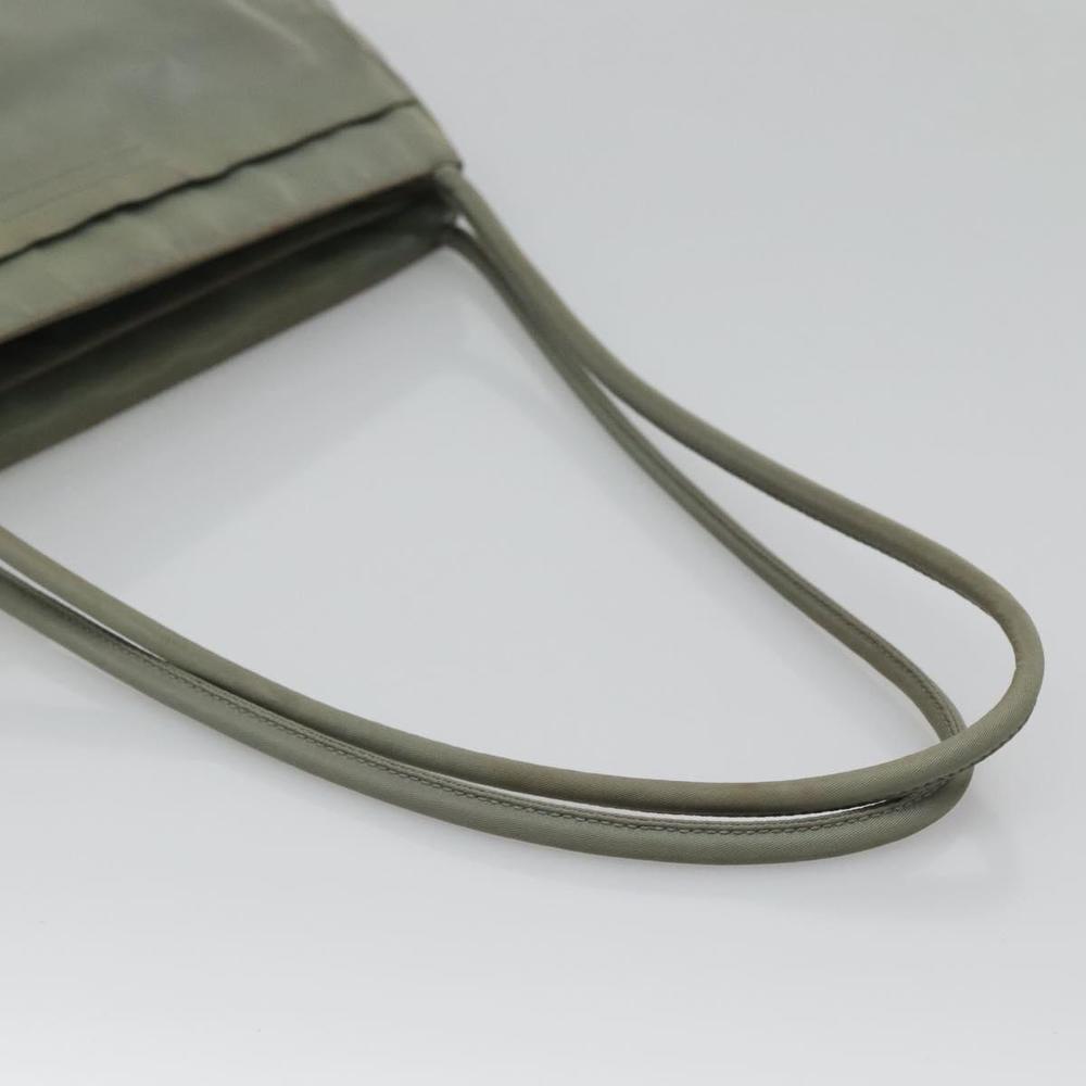 PRADA Tote Bag Nylon Khaki Silver Auth 131158 - Picture 7 of 16